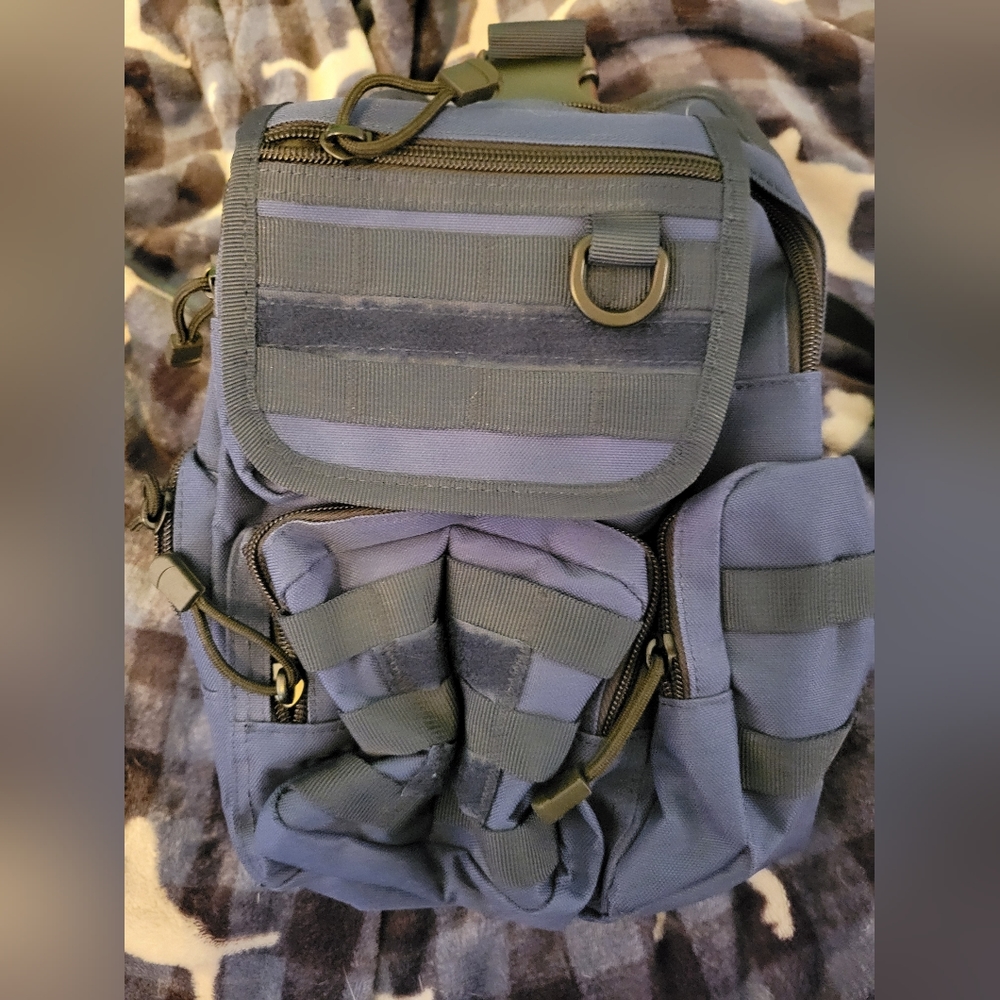Tactical bag small lots of pockets navy color